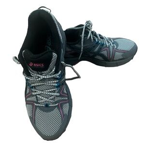 Asics Women's Running Shoes - Black, Gray, Pink